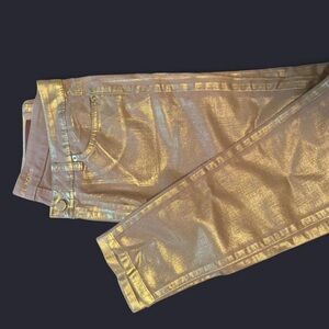 Michael Kors Gold Skinny Jeans